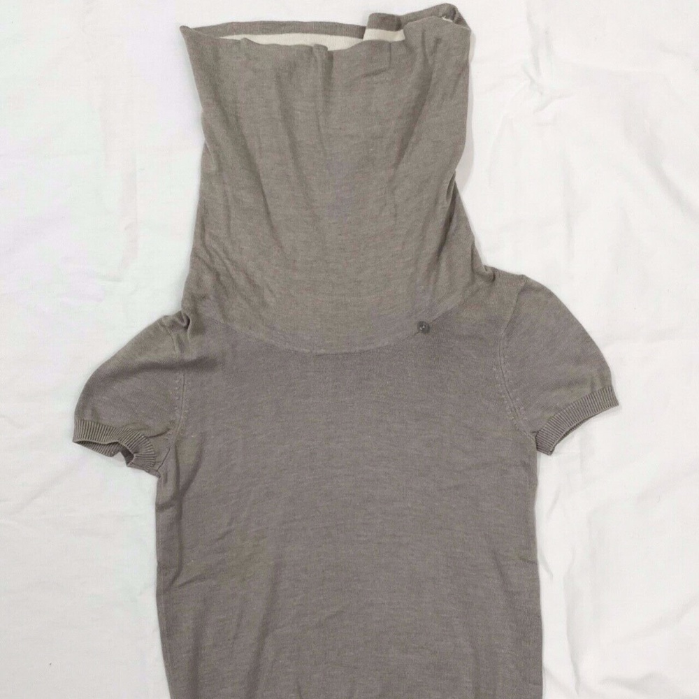 G200 Gray Turtleneck Top - Size 34